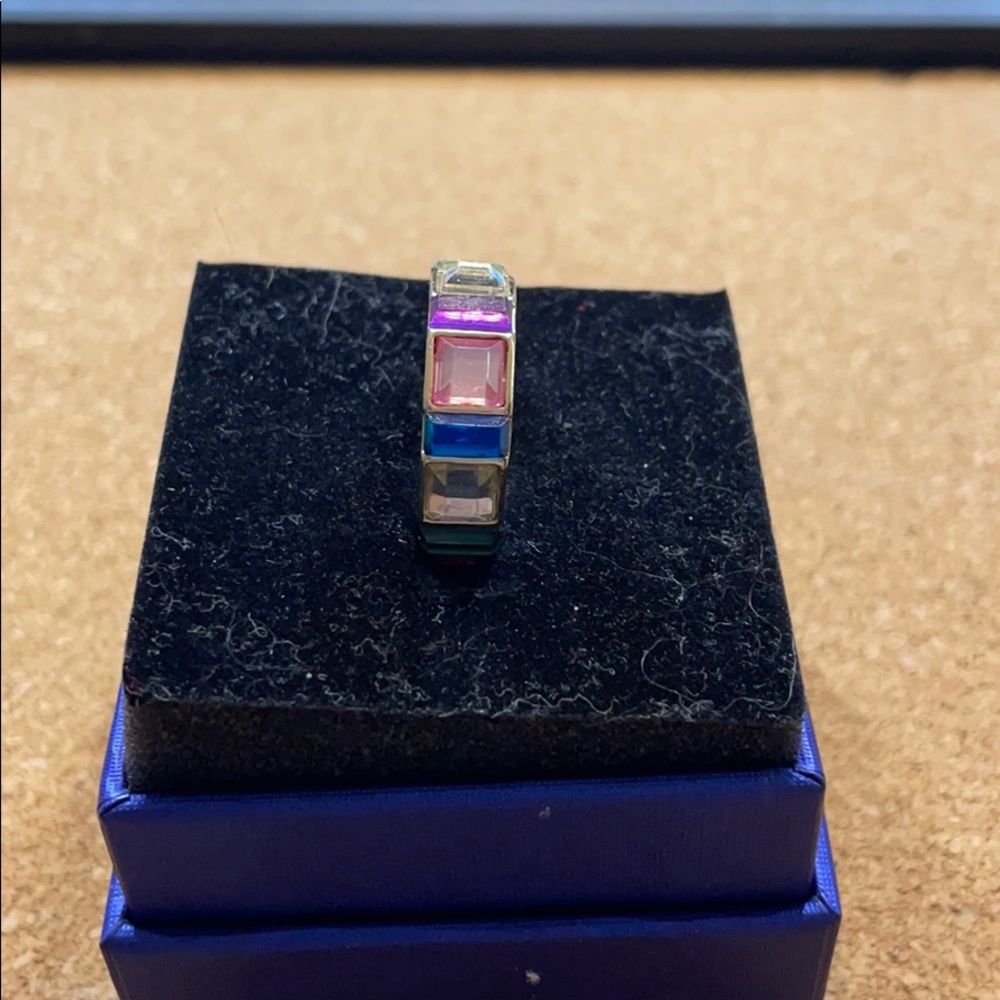 Rainbow stacking ring size 7 - Picture 3 of 6